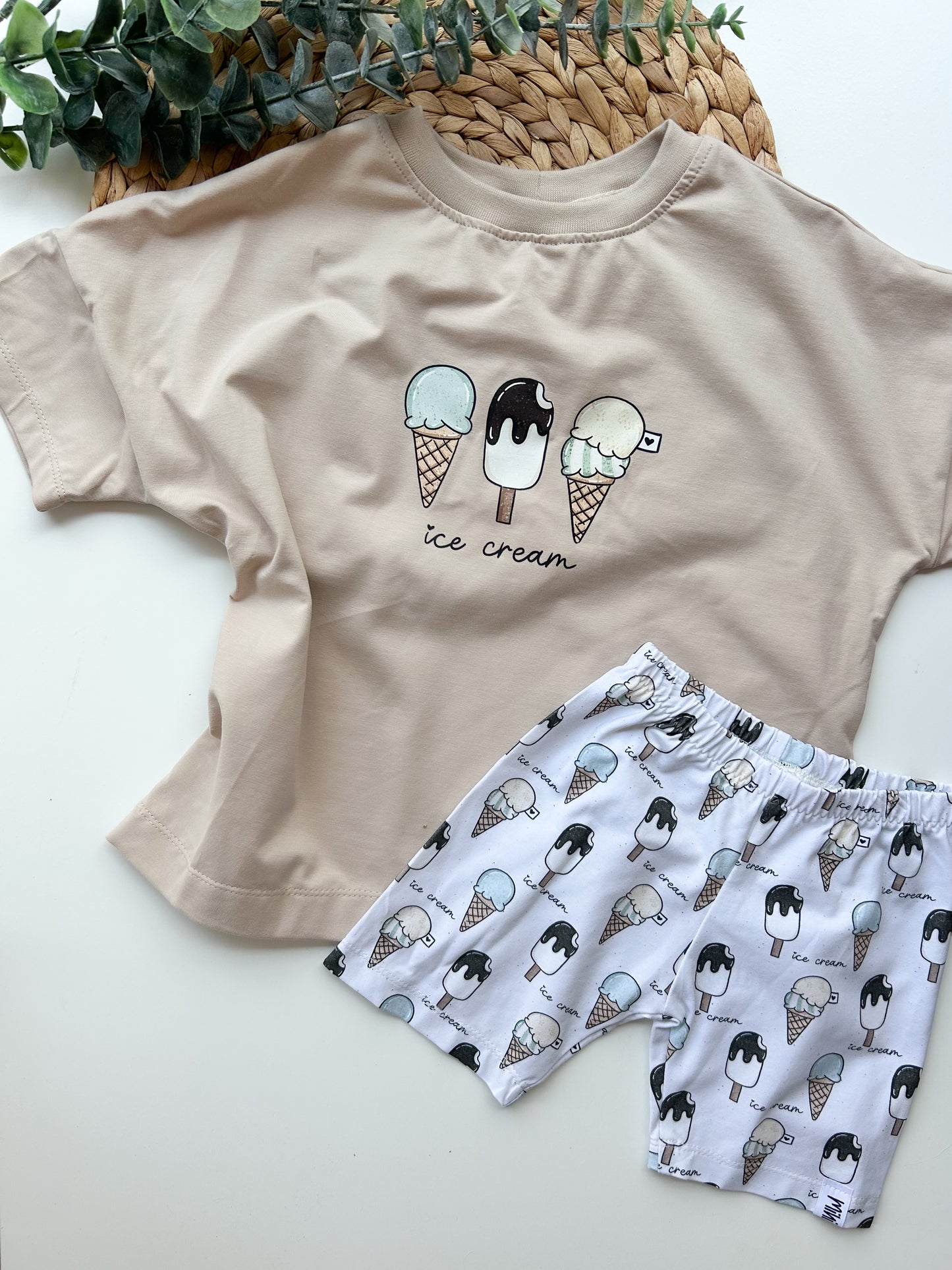 Ice Cream Oversized Shirt blau