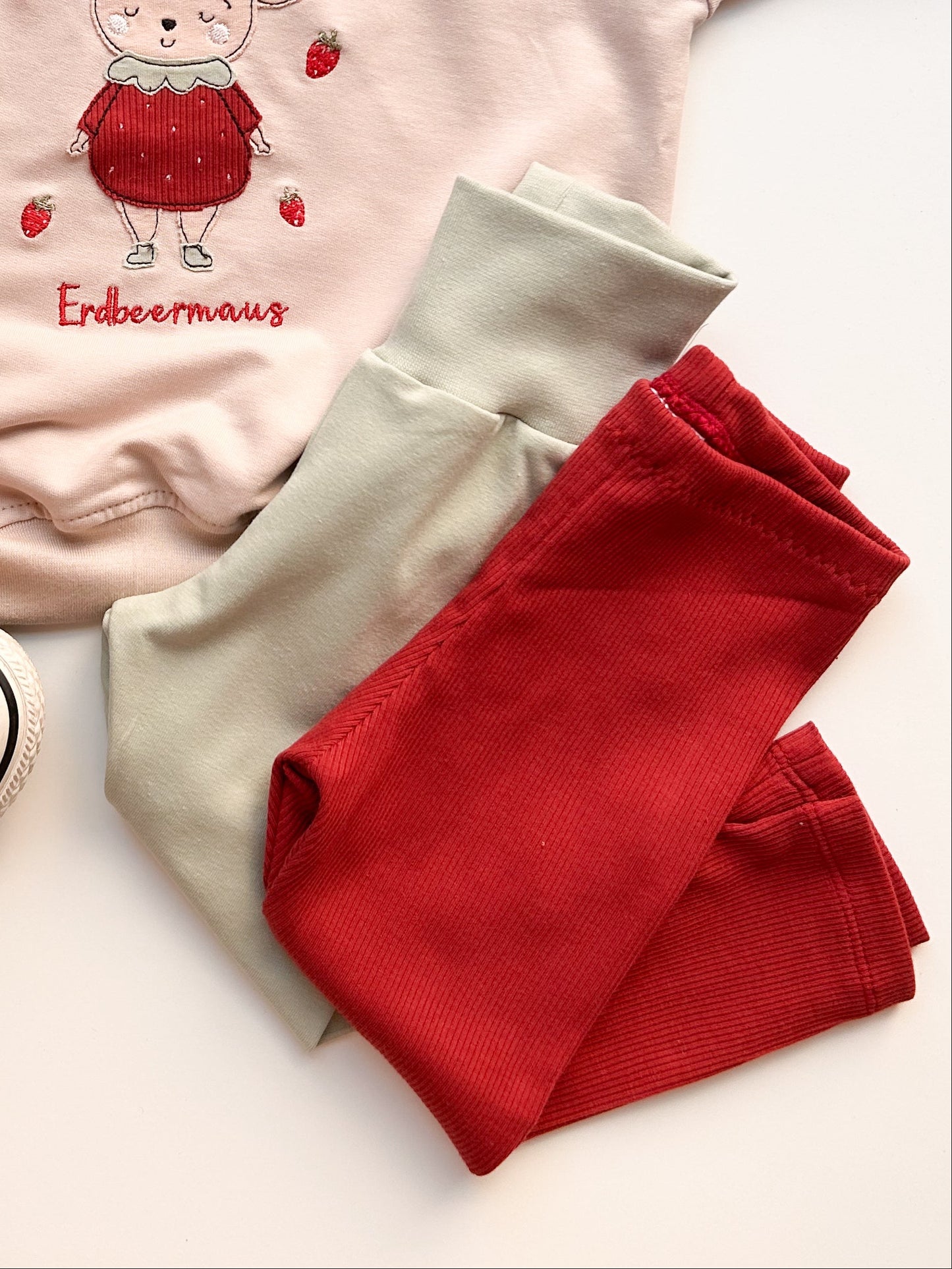 Erdbeermaus Leggings Rot!