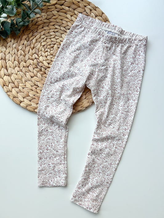 Leggings Altrosa Blumen