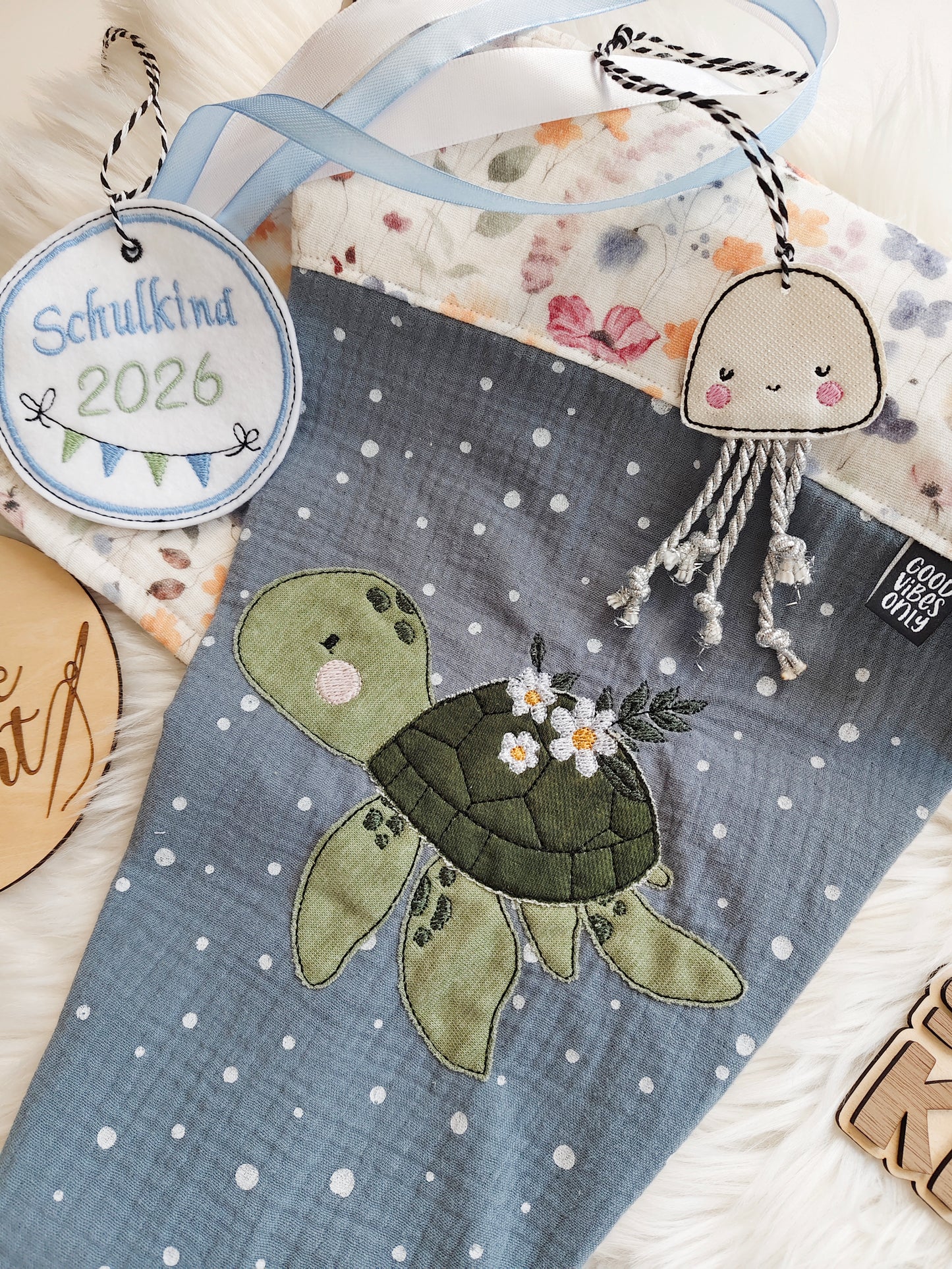 Stickdatei (Flower-)Turtle 2 in 1