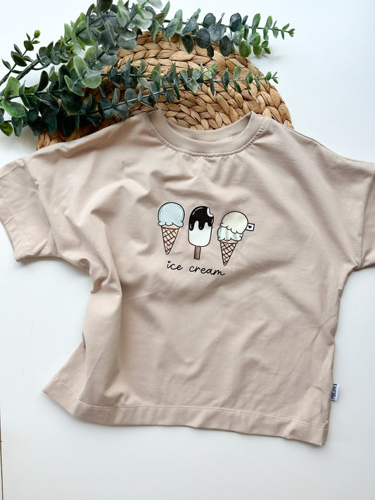 Ice Cream Oversized Shirt blau