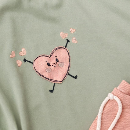 Happy Hearts Oversized Sweater/Shirt- VALENTINES SPECIAL