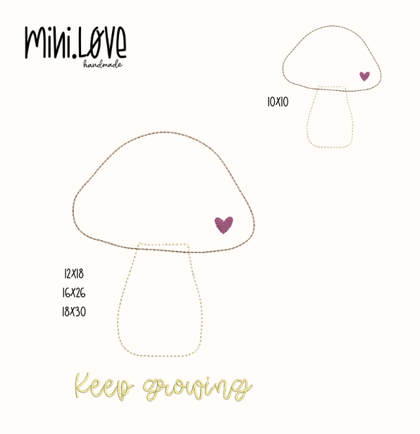 Stickdatei Little Mushroom