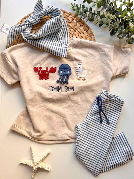 Team Sea Set Denim Blau