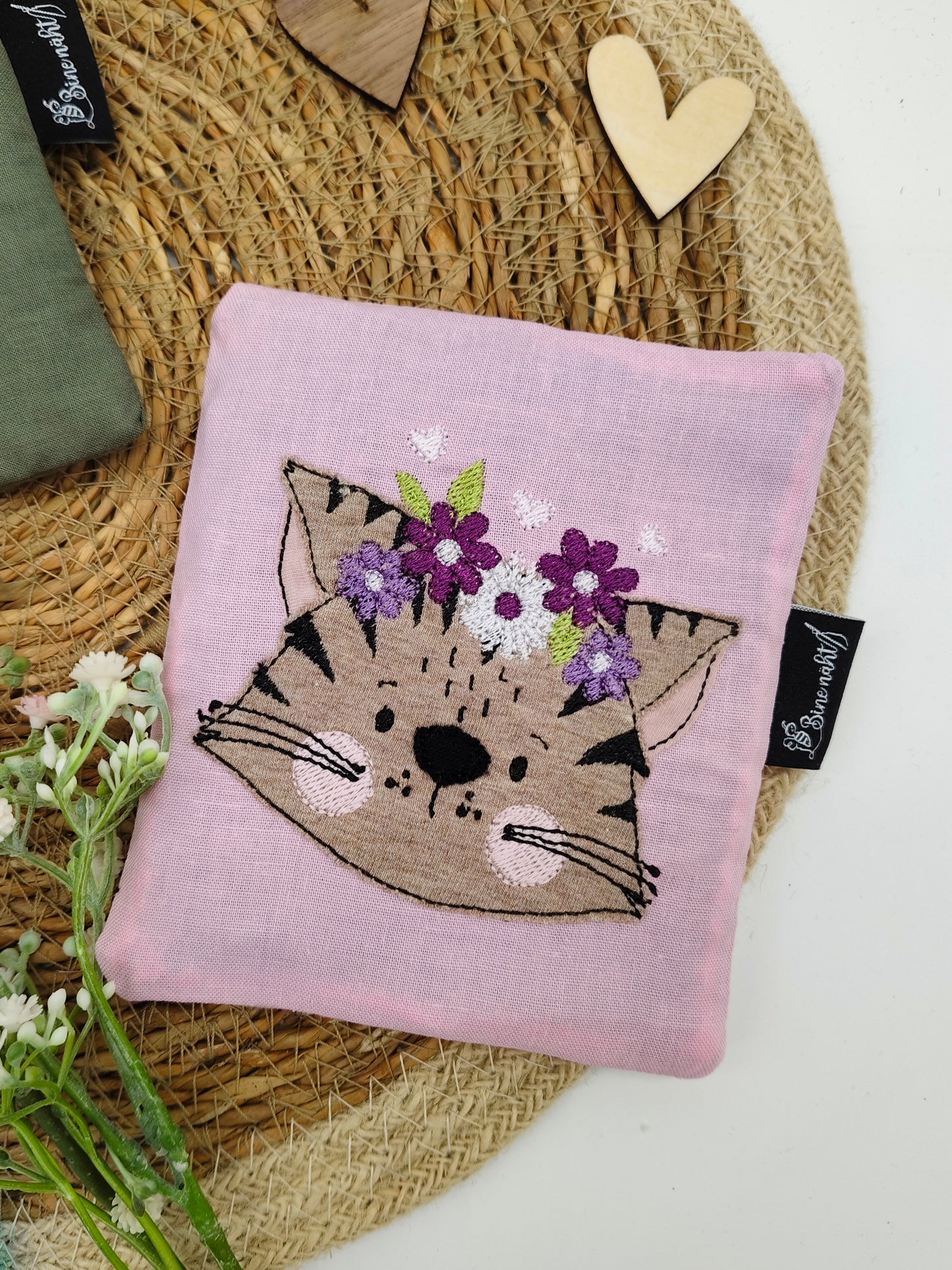 Stickdatei Blumenkatze und Kater