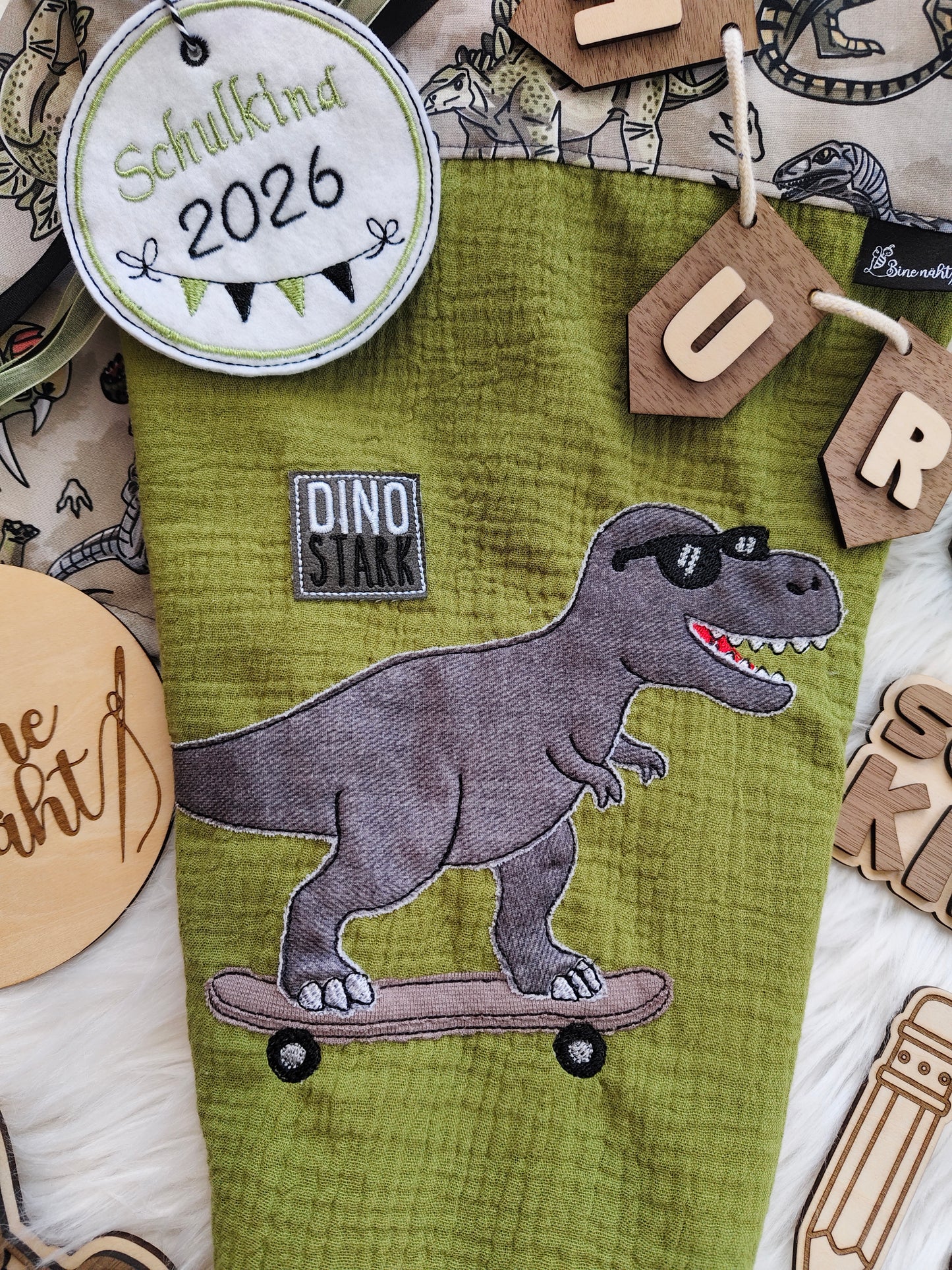 Stickdatei Skate T-Rex
