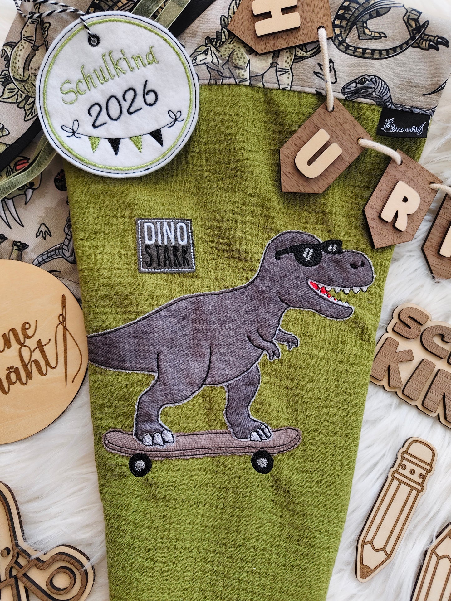 Stickdatei Skate T-Rex