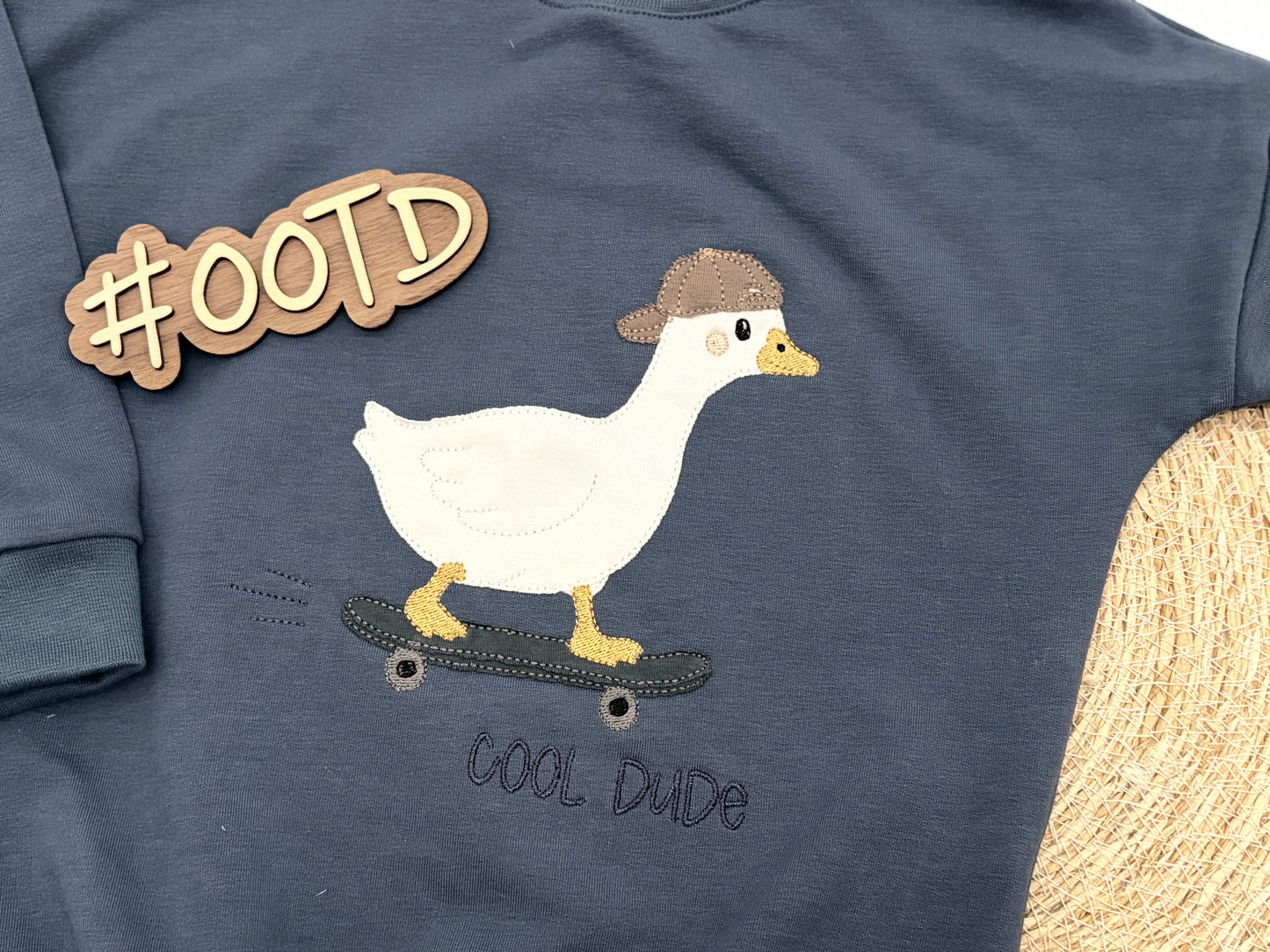 Stickdatei Skate Gans