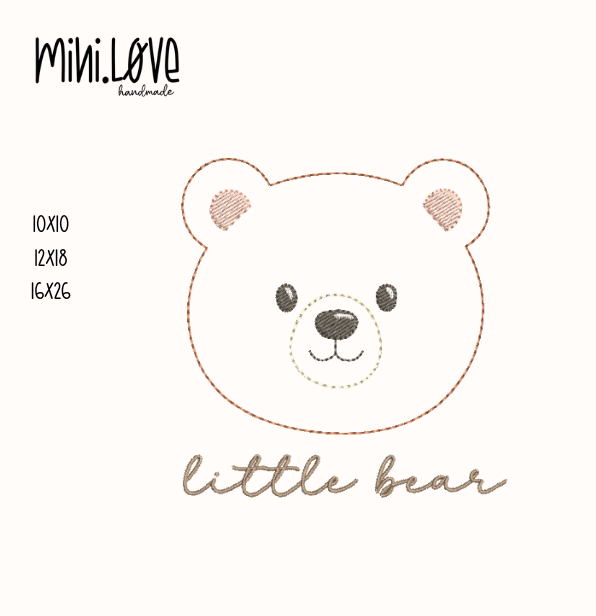 Stickdatei little bear
