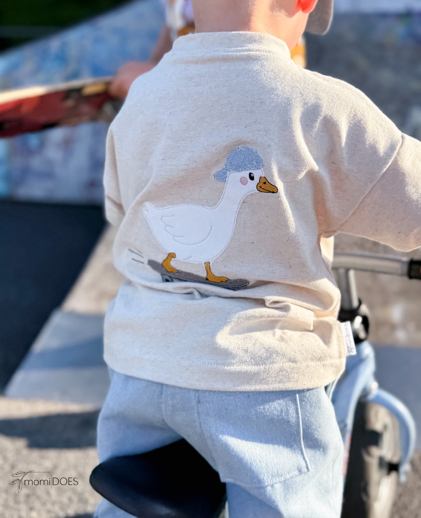 Stickdatei Skate Gans