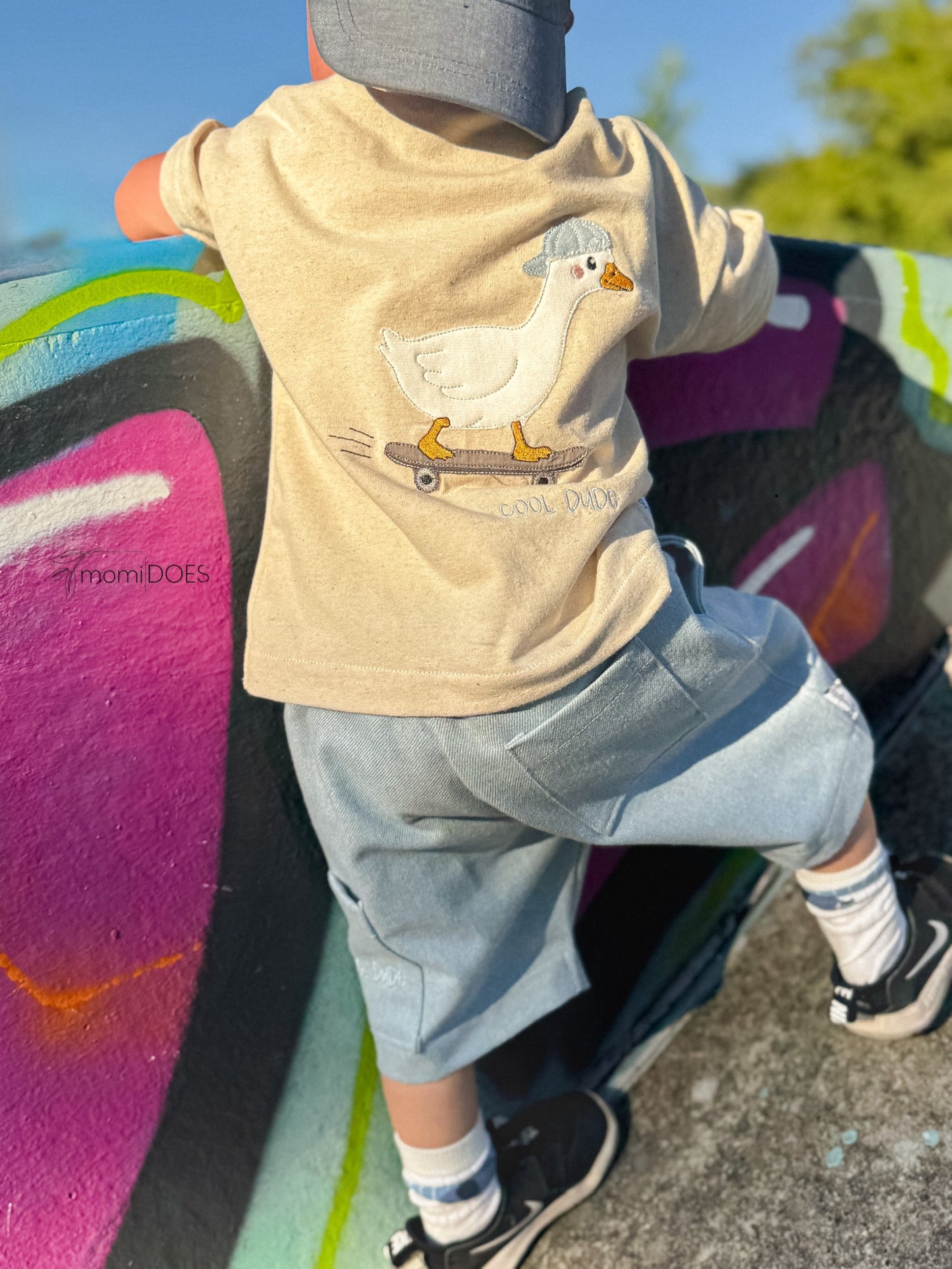 Stickdatei Skate Gans