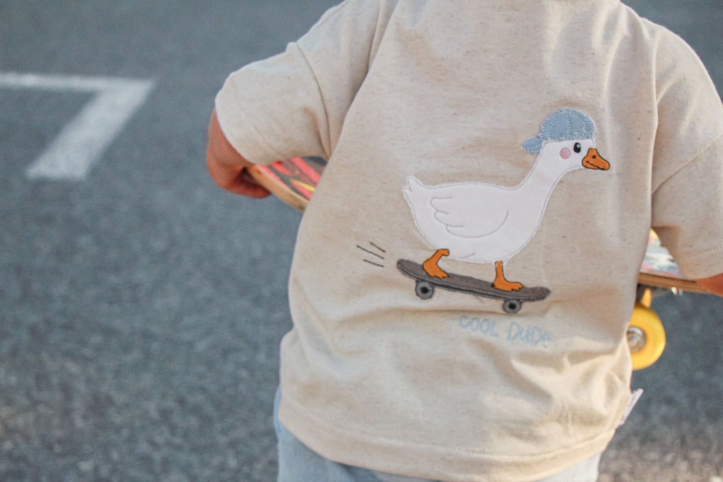Stickdatei Skate Gans